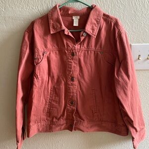 Women's Coral Denim Jacket